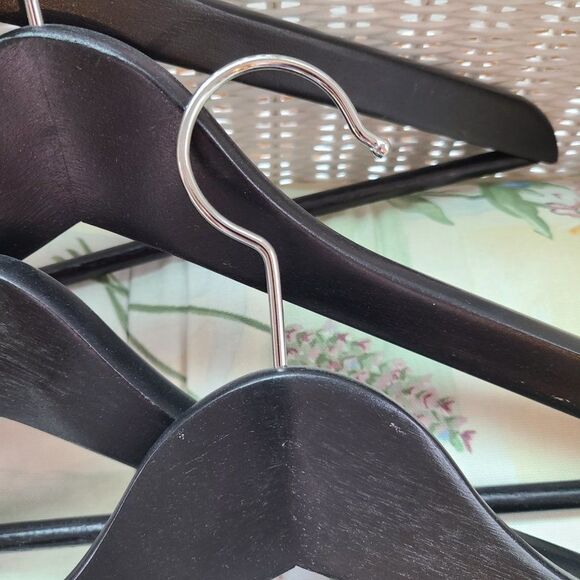 Set of Four Wooden Wood Blazer Jacket Shirts Pants Clothes Hangers - Picture 3 of 8